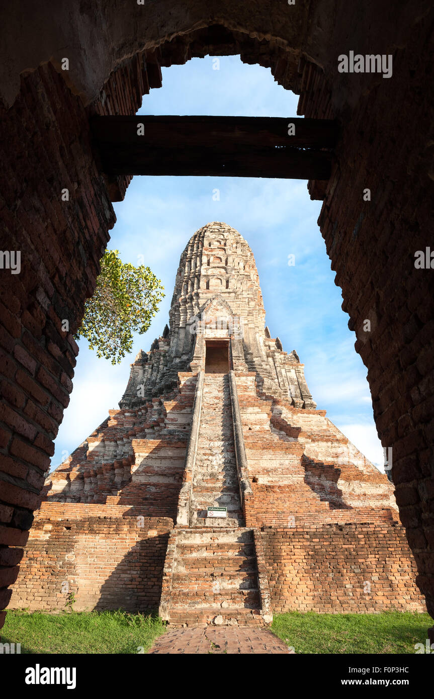 Main chedi at Wat Chaiwatthanaram, Ayutthaya, Thailand Stock Photo