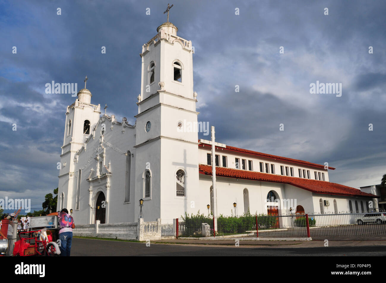 Church of Saint John at Penonome, Cocle- Panama, this is the Cathedral for the Province of Cocle Stock Photo
