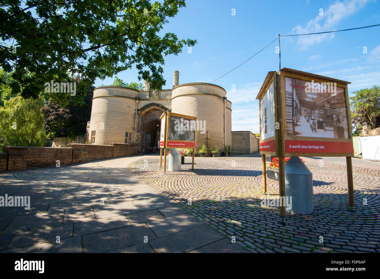 Gate House at Nottingham Castle, Nottinghamshire England UK Stock Photo