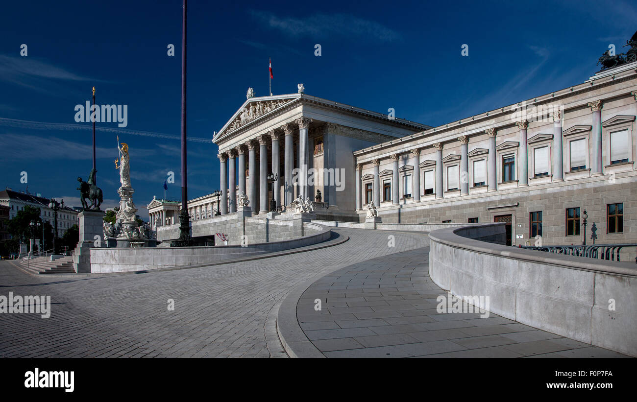 Parliament building in Vienna, Austria, Europe Stock Photo