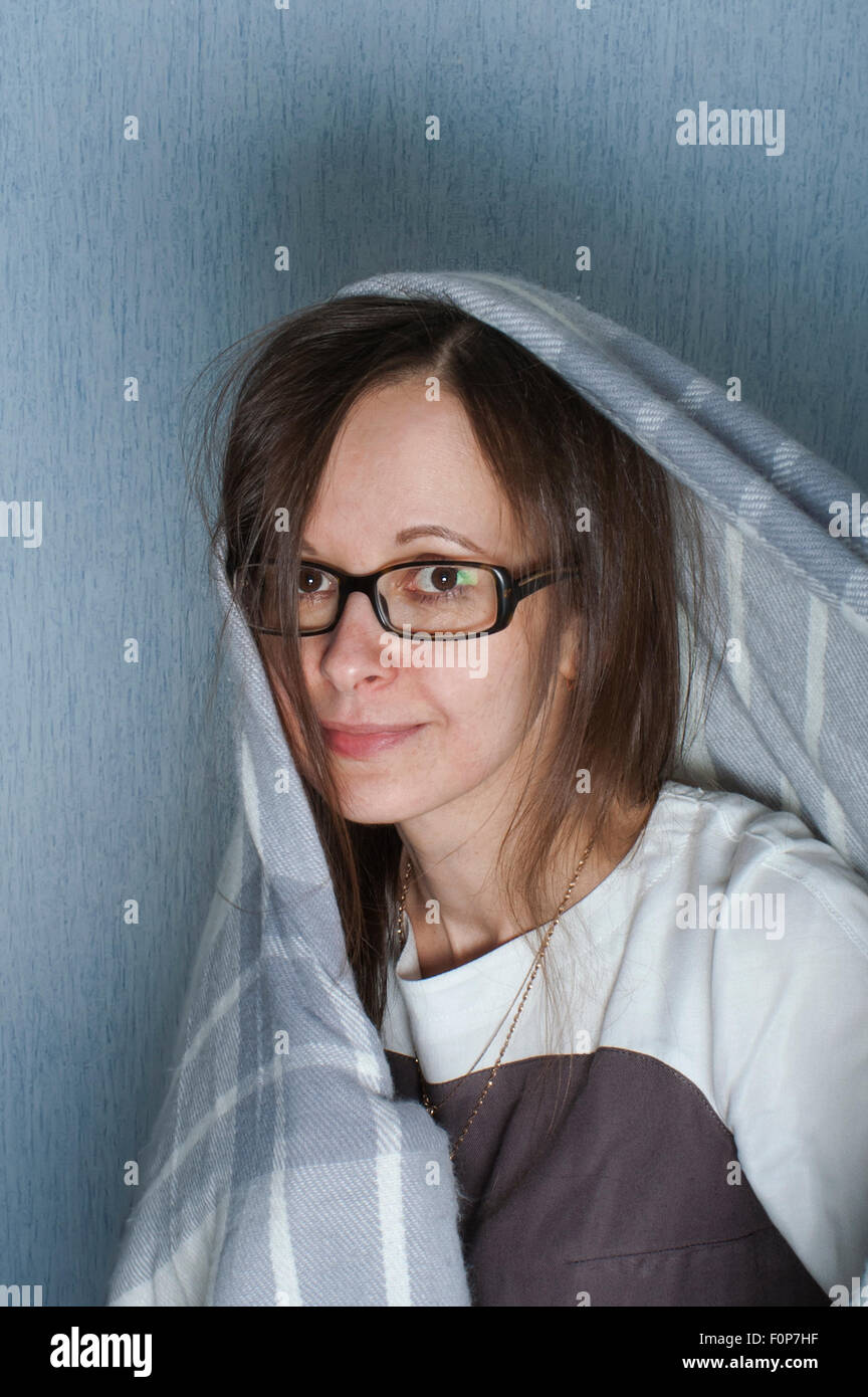 Woman In Veil Stock Photo - Alamy