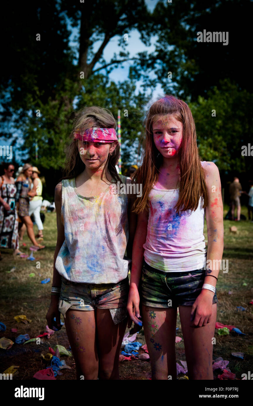 Revellers at Truck Festival, Oxfordshire, Britain Stock Photo