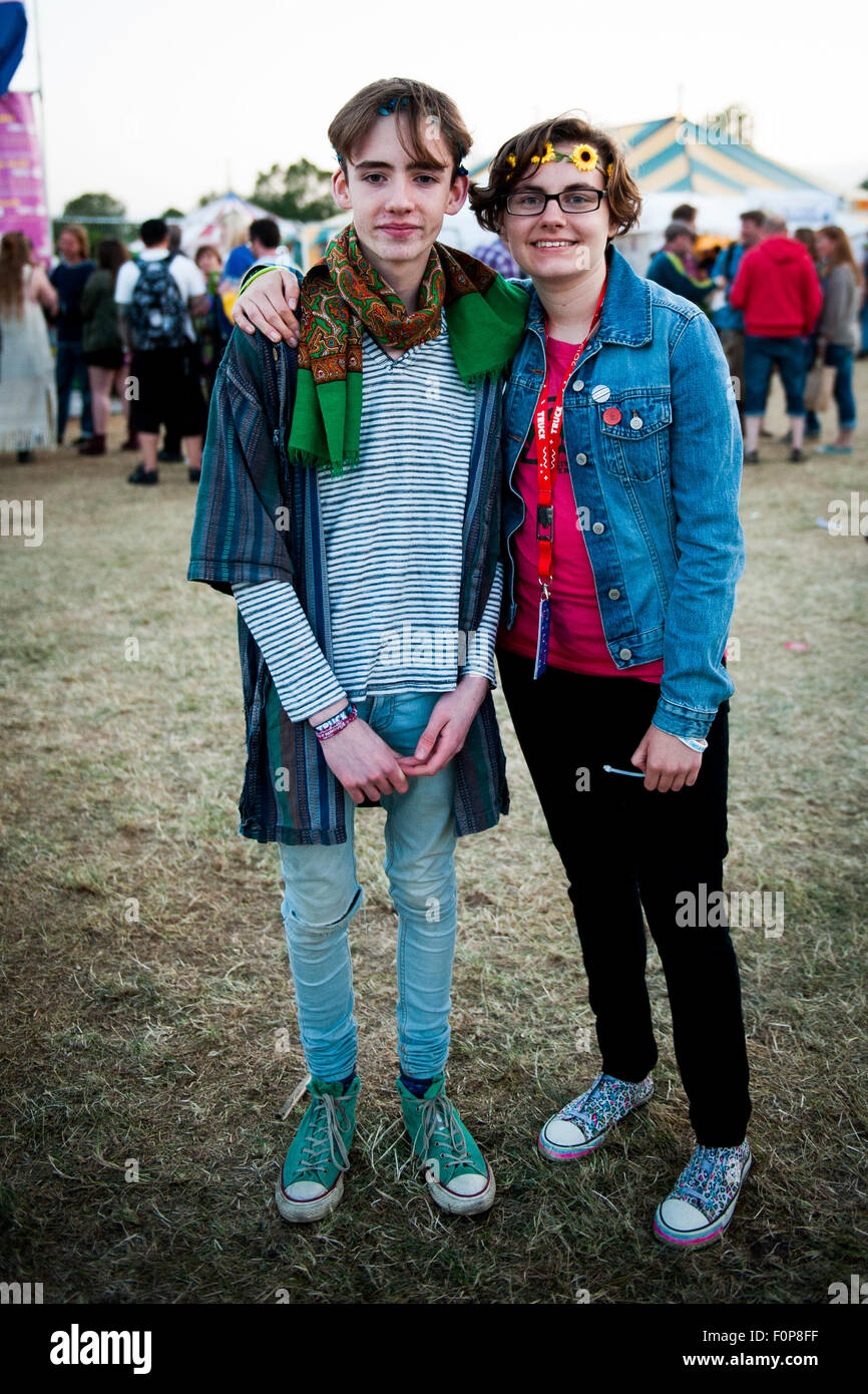 Revellers At Truck Festival Oxfordshire Britain Stock Photo Alamy
