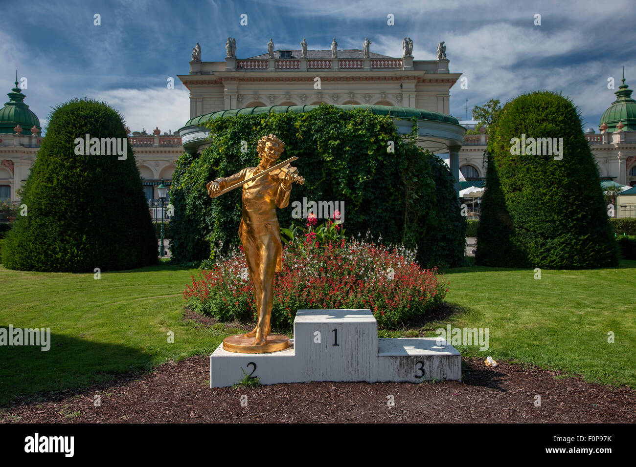 Statue of Johann Strauss, Stadtpark, Vienna, Austria, Europe Stock Photo