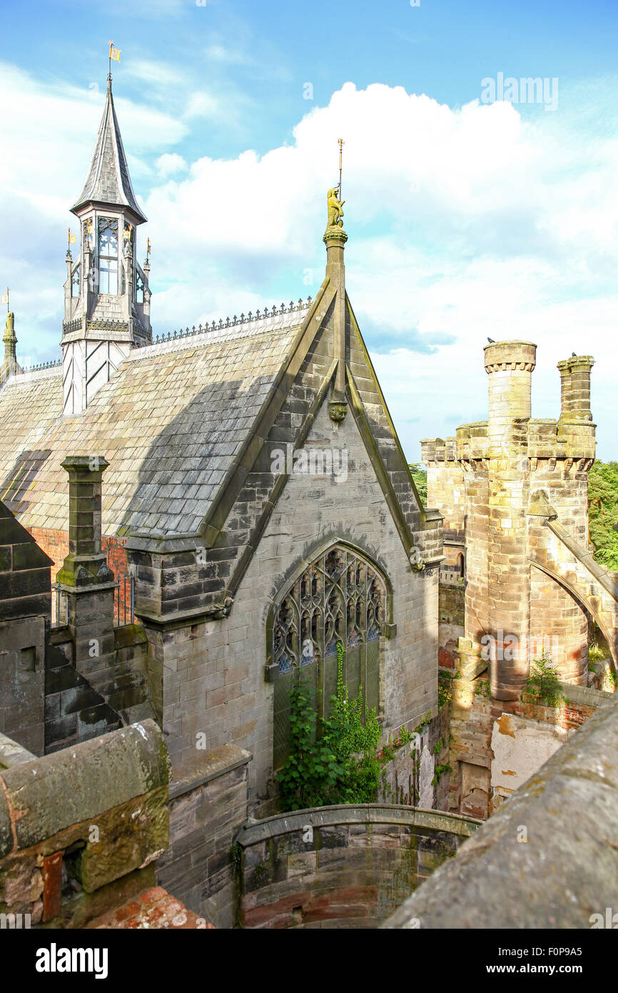 Alton Towers derelict house on the Estate Theme Park Gardens