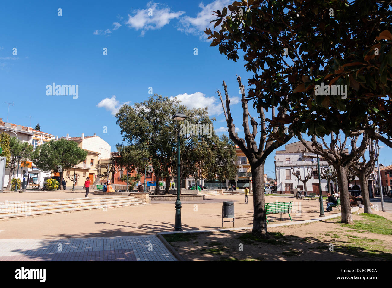 Firal square, Santa Coloma de Farners Stock Photo Alamy Firal square, Santa Coloma de Farners Stock Photo Alamy