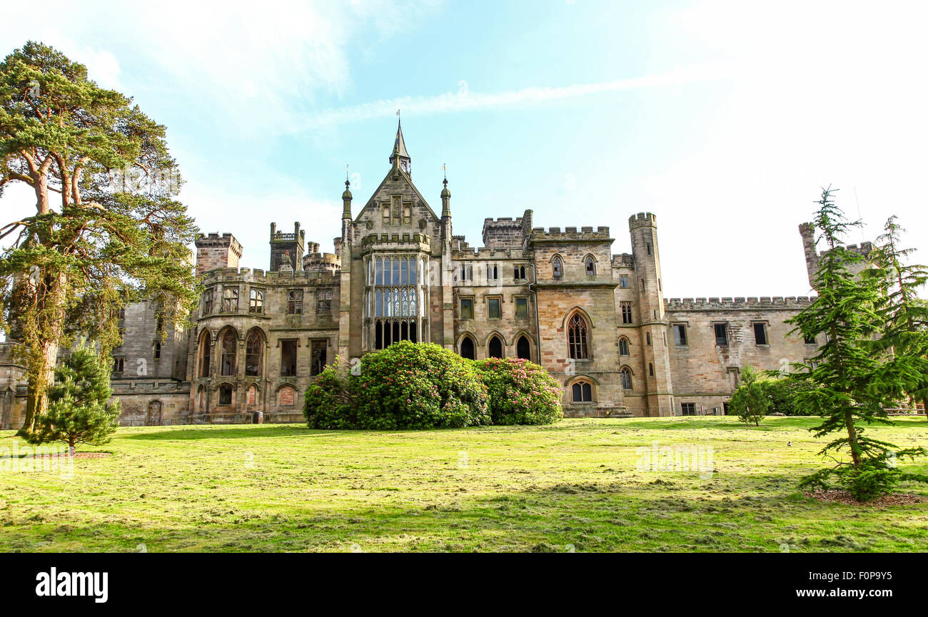 Alton Towers derelict house on the Estate Theme Park Gardens