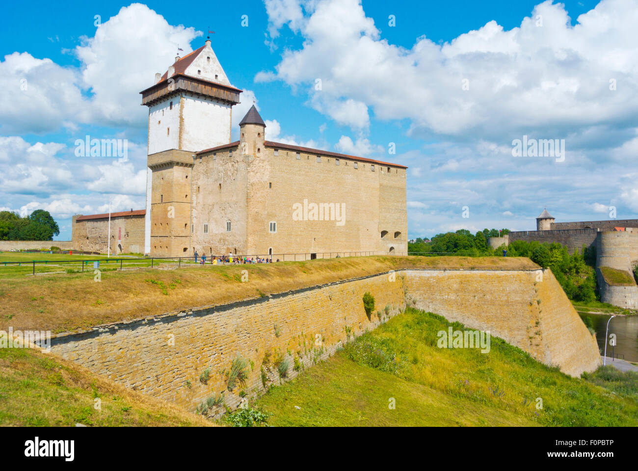 Hermanni Linnus, Hermann castle, Narva, Ida-Viru County, eastern Estonia, Europe Stock Photo