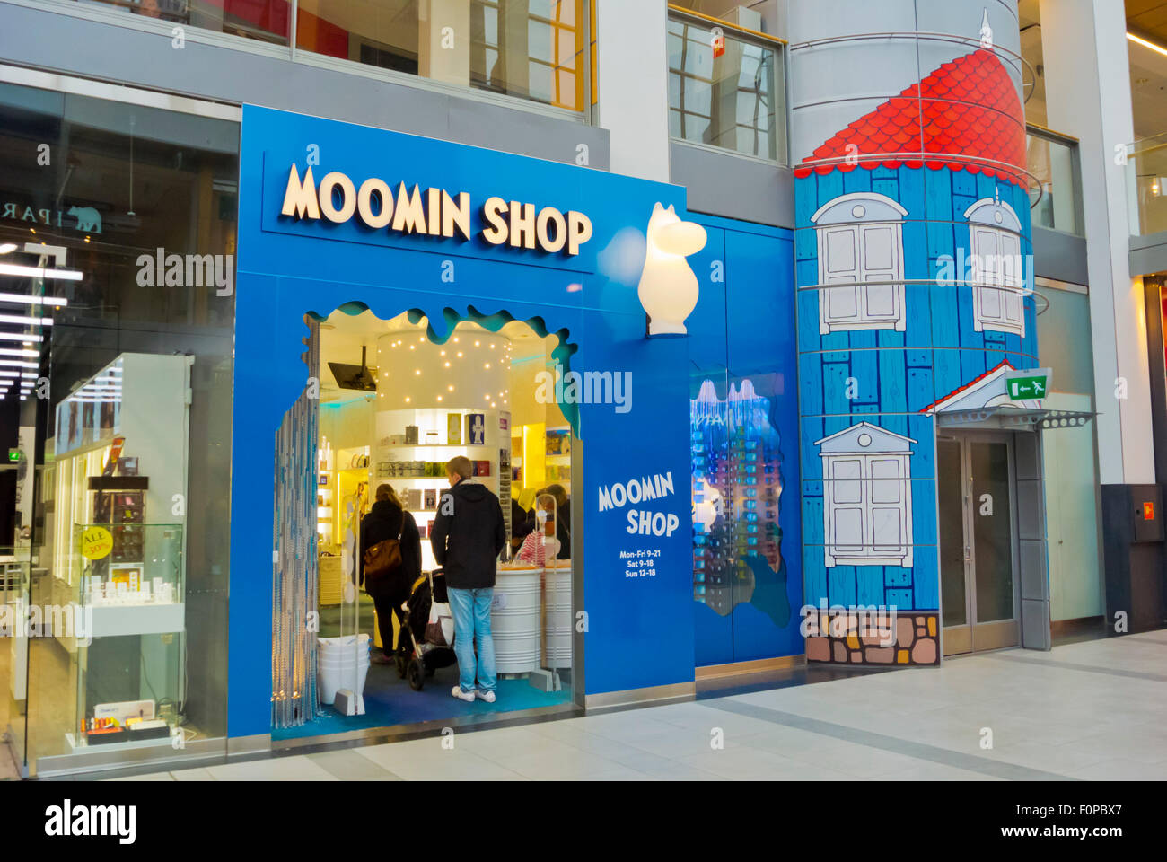 Muumi-kauppa, Moomin shop, Itäkeskus shopping centre, Itäkeskus district,  eastern Helsinki, Finland, Europe Stock Photo - Alamy