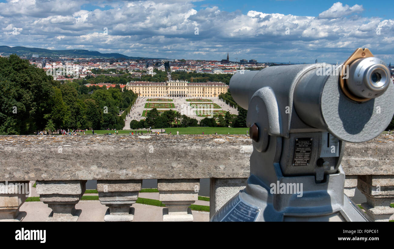 Gloriette building in the palace gardens Schloss Schoenbrunn palace, UNESCO World Heritage Site, Vienna, Austria, Europe Stock Photo