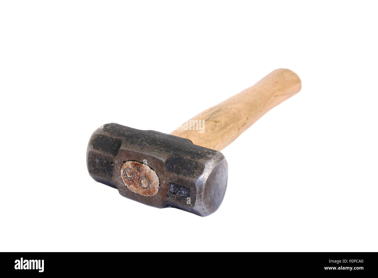 Sledge Hammer isolated on white Stock Photo