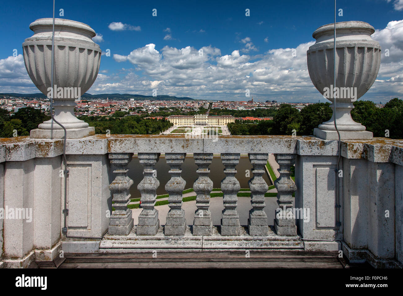 Gloriette building in the palace gardens Schloss Schoenbrunn palace, UNESCO World Heritage Site, Vienna, Austria, Europe Stock Photo