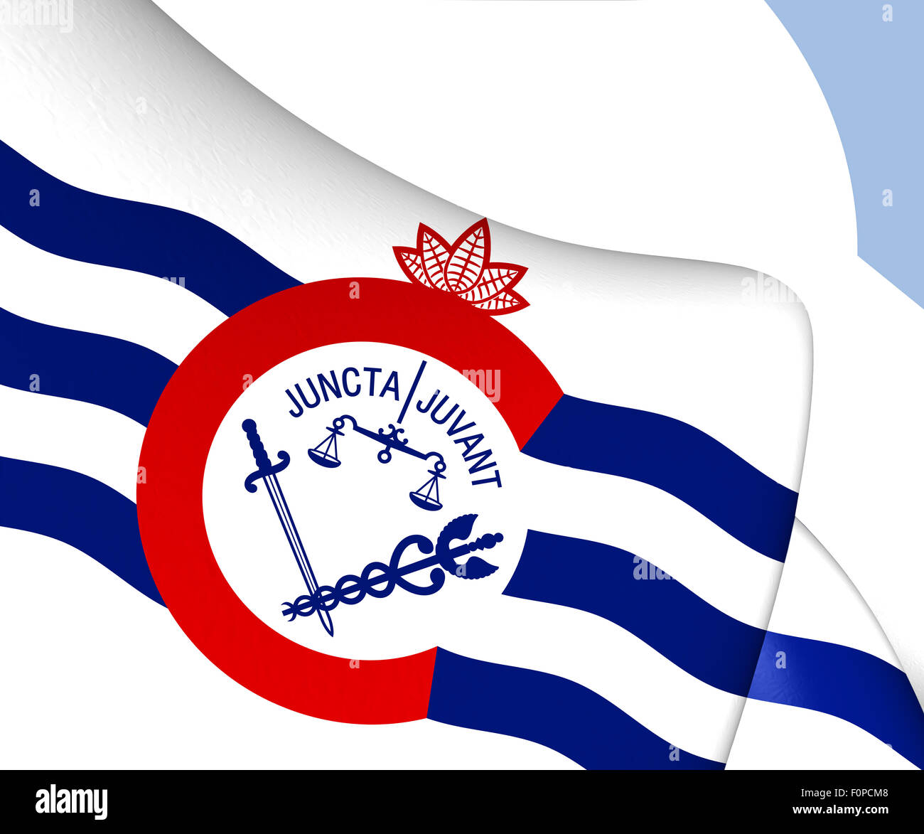 Flag of Cincinnati, USA. Close Up Stock Photo Alamy