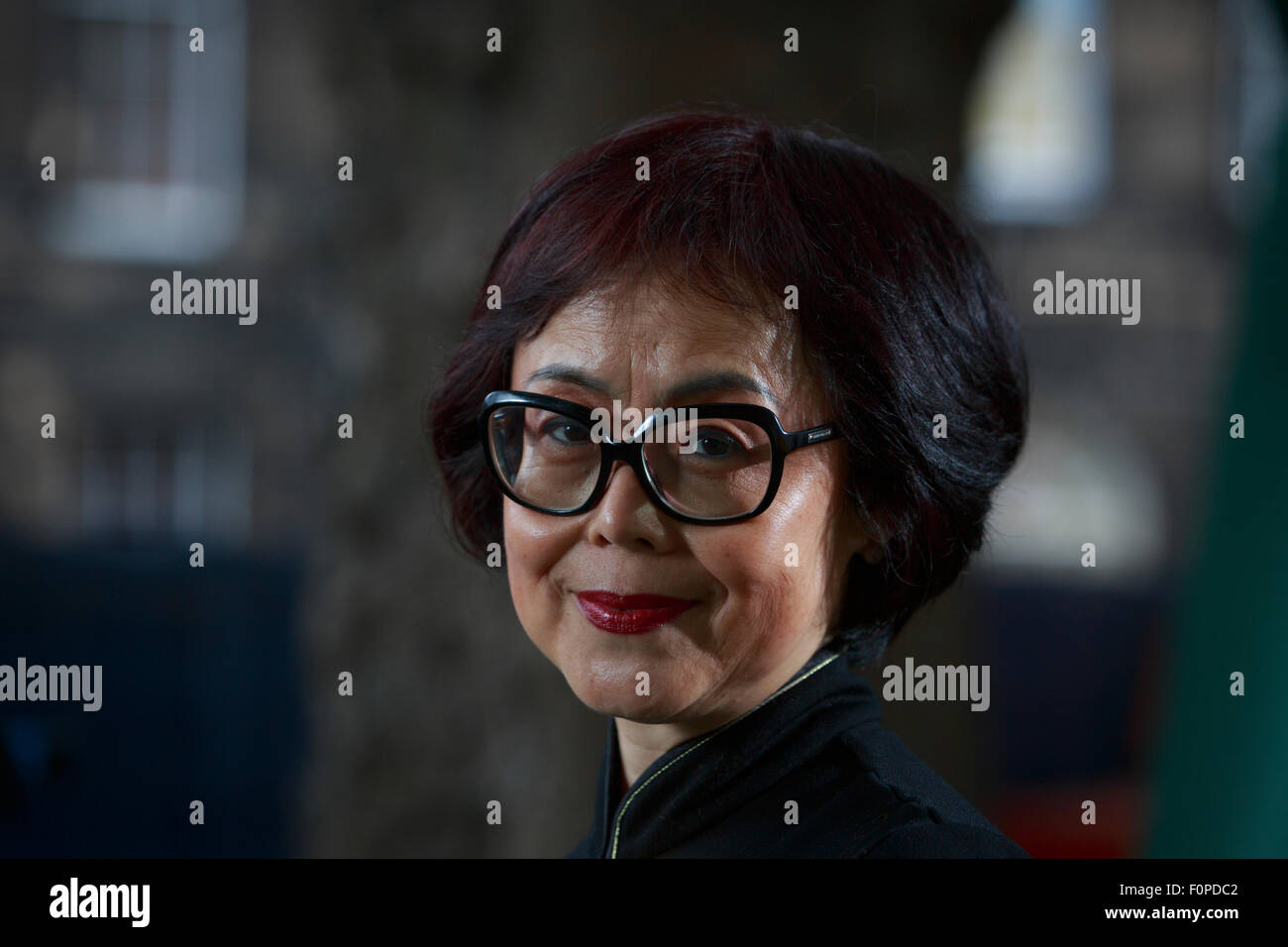 Edinburgh. UK. 19th August. Edinburgh International Book Festival. Day 4 Edinburgh International Book Festival takes place in Charlotte Square Gardens. Pictured Xinran. Credit:  Pako Mera/Alamy Live News Stock Photo