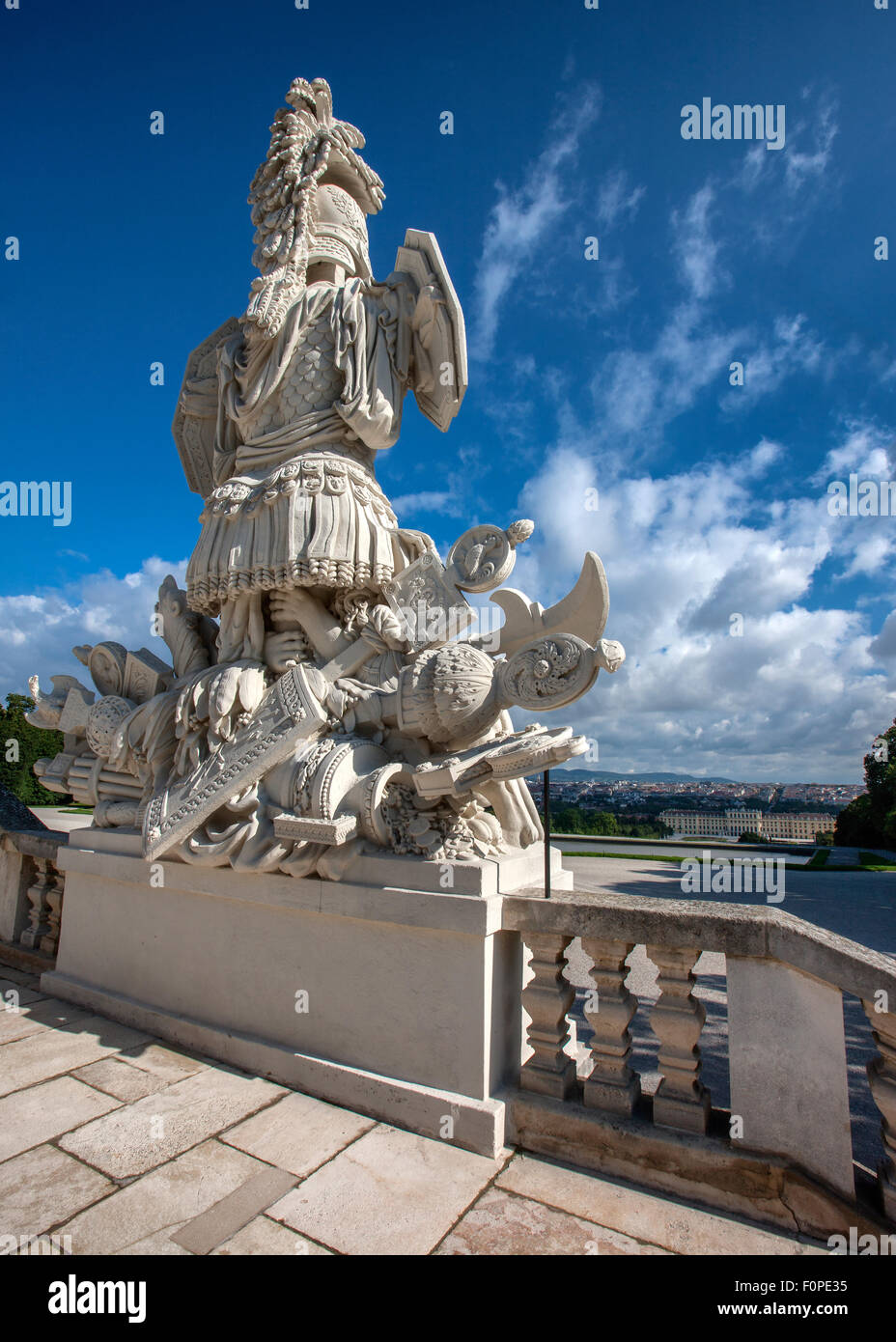 Gloriette building in the palace gardens Schloss Schoenbrunn palace, UNESCO World Heritage Site, Vienna, Austria, Europe Stock Photo