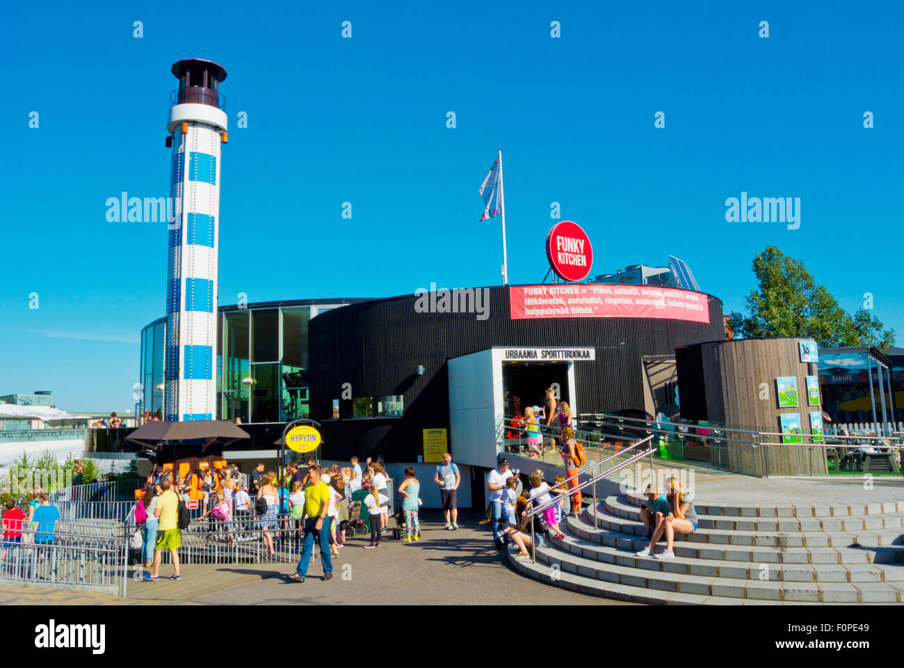 Linnanmäki, amusement park, Alppila, Helsinki, Finland, Europe Stock Photo