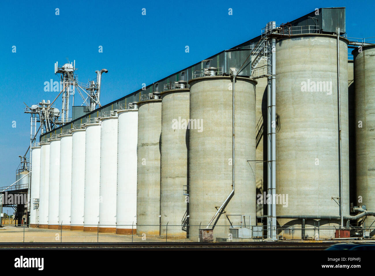 A Grain and Milling company in California's Central Valley along Sate