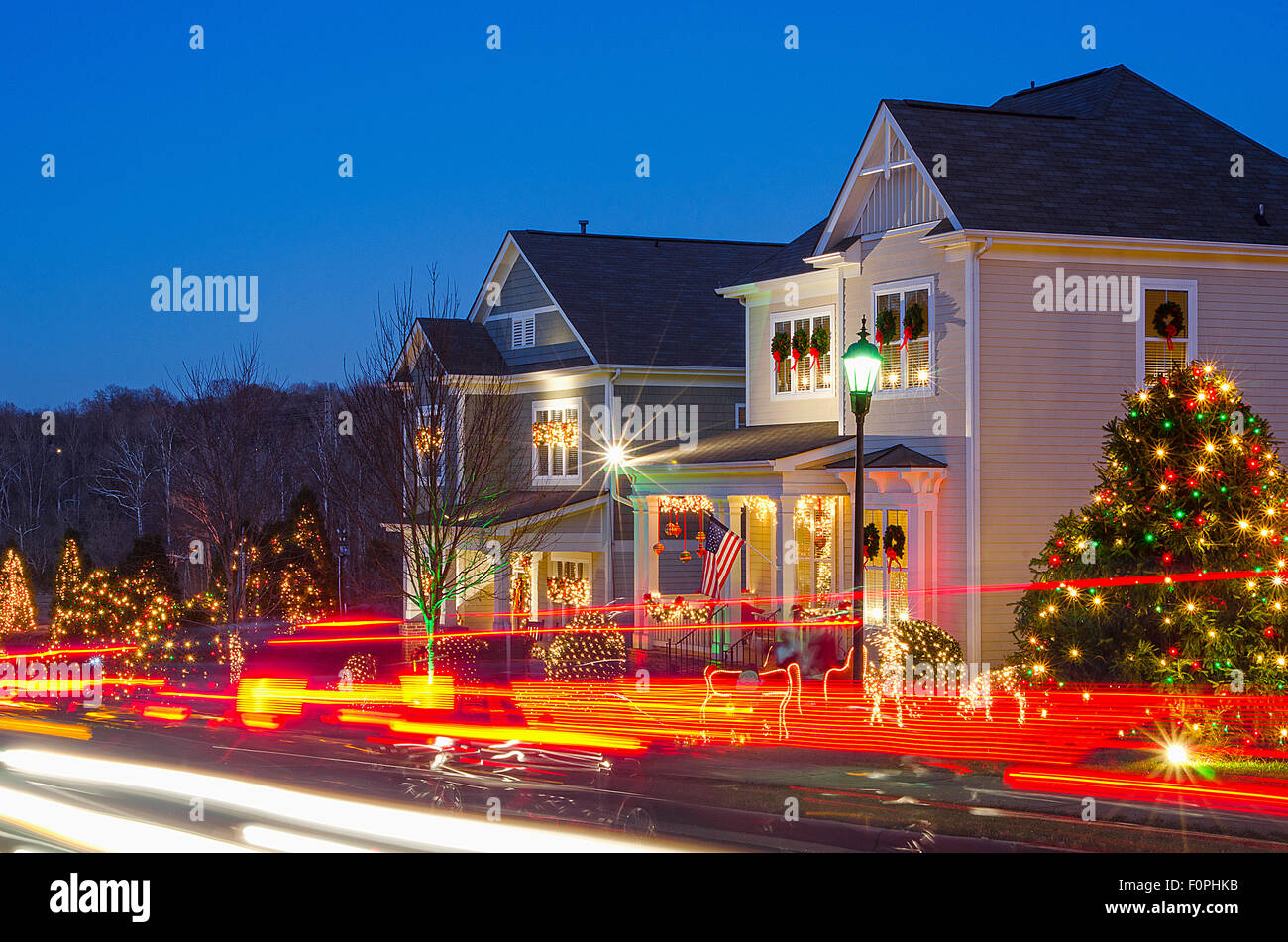 McAdenville, North Carolina, USA December 1, 2014 The quiet little