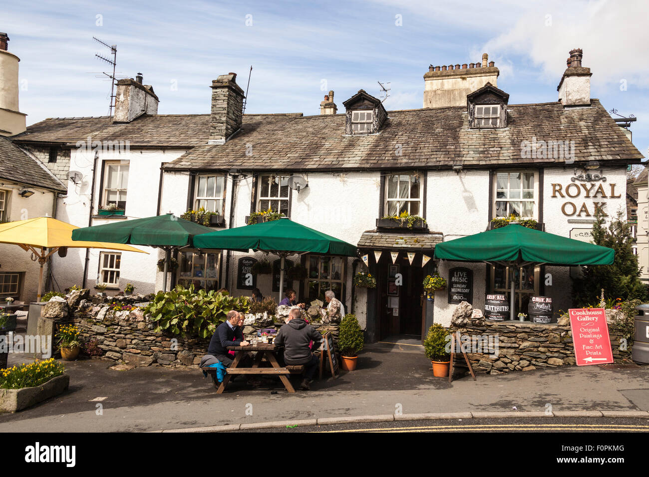 Royal Oak Public House, Church Street and Main Street, Ambleside, Lake