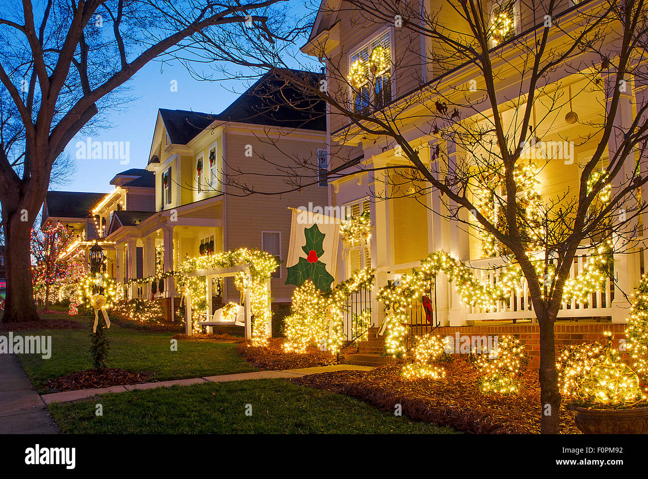 McAdenville, North Carolina, USA December 1, 2014 The quiet little