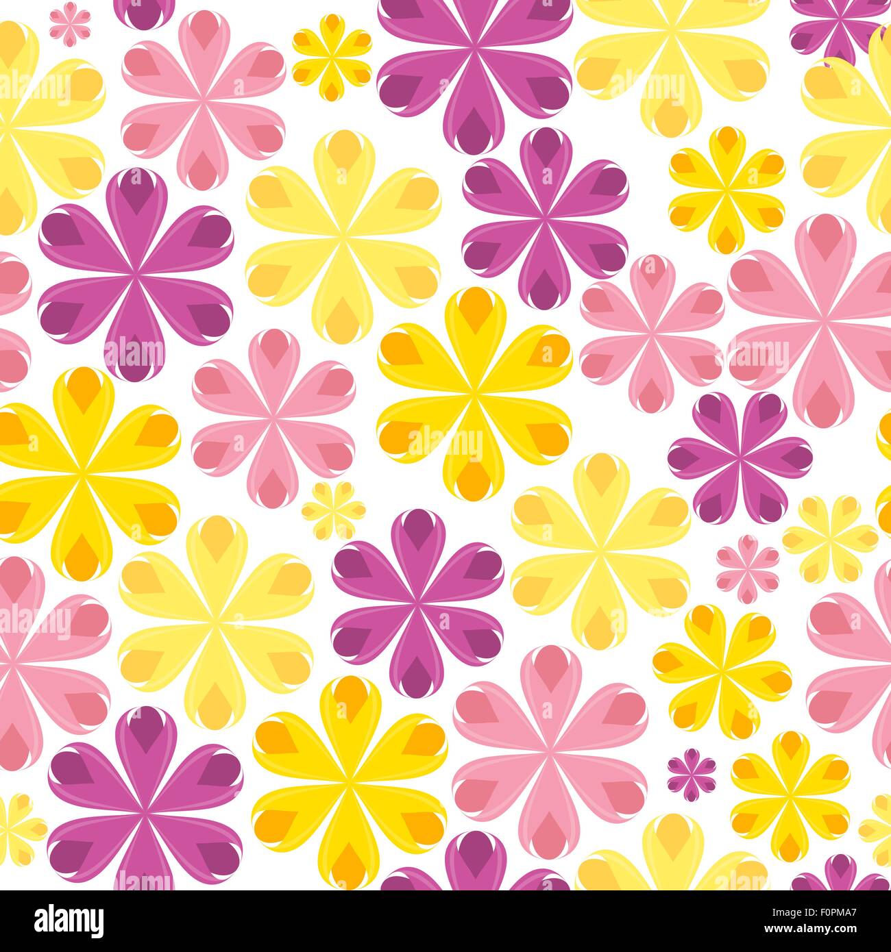 Floral Seamless Pattern Background for Wedding and Birthday. Vec Stock ...
