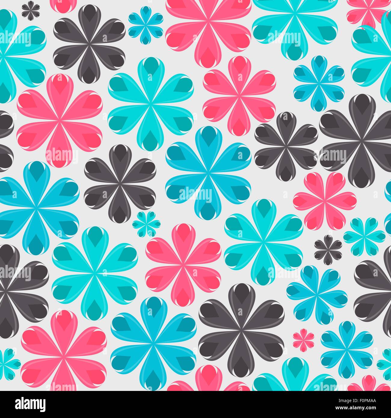 Floral Seamless Pattern Background for Wedding and Birthday. Vec Stock ...