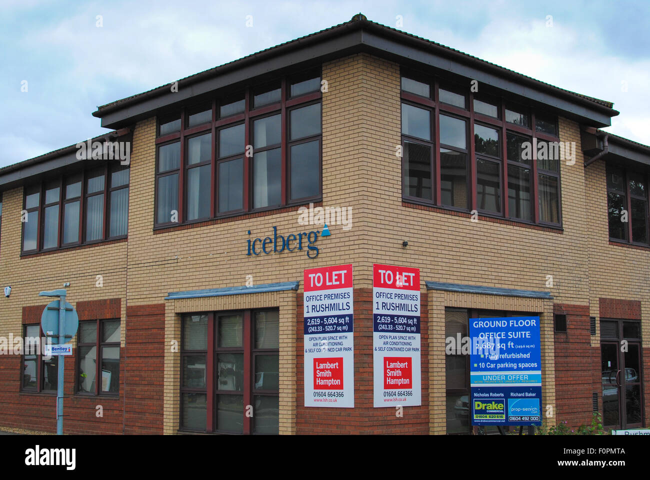 Empty commercial buildings Stock Photo Alamy