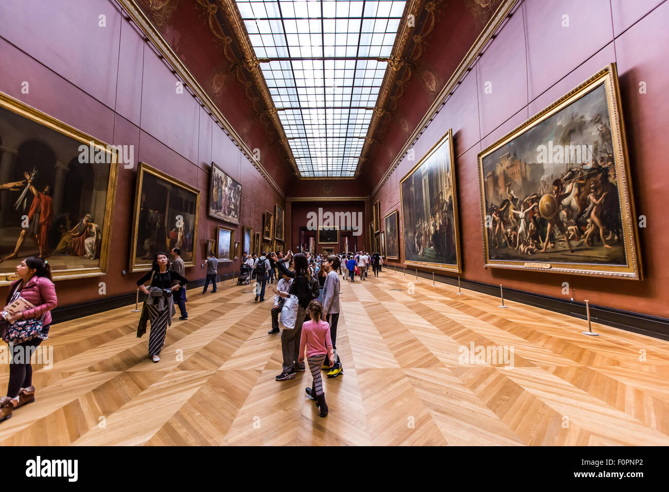 France Paris Louvre exhibition hall Stock Photo Alamy