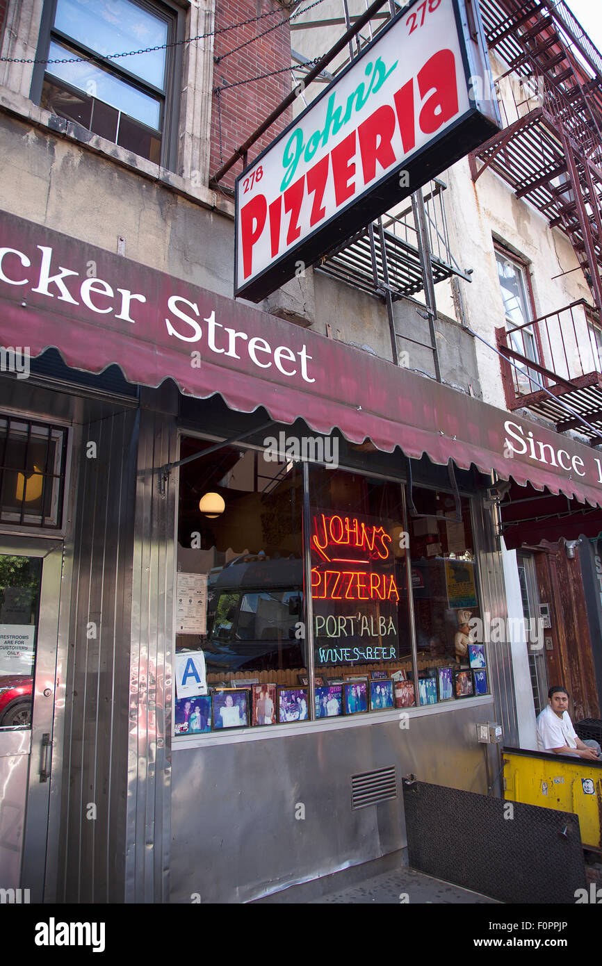 John’s of bleecker street new york hires stock photography and images
