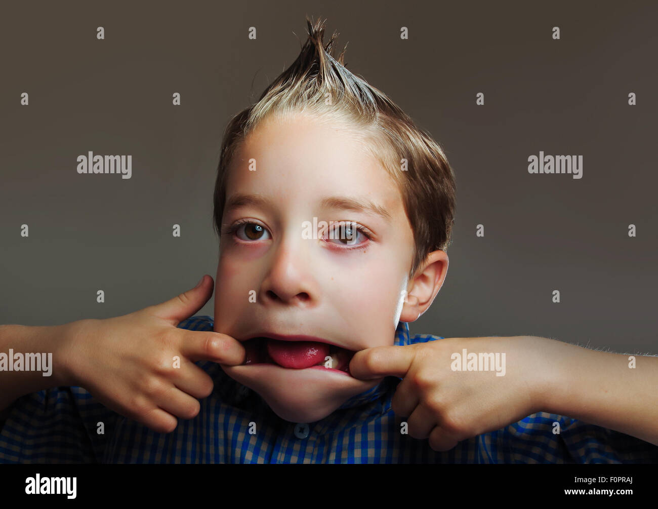 Little boy making funny face hires stock photography and images Alamy