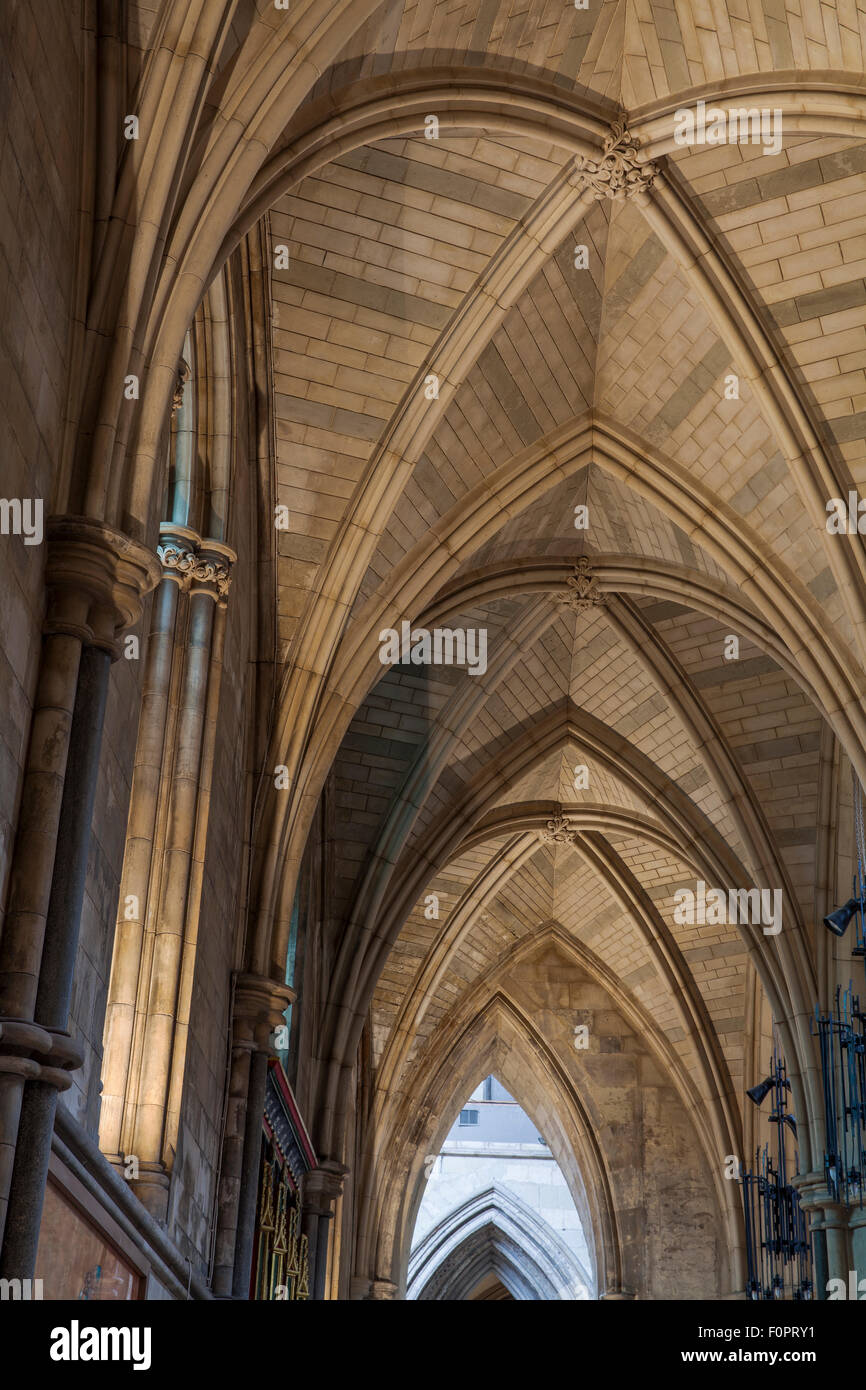 Vaulted Ceiling And Arches At Southwark Cathedral In South