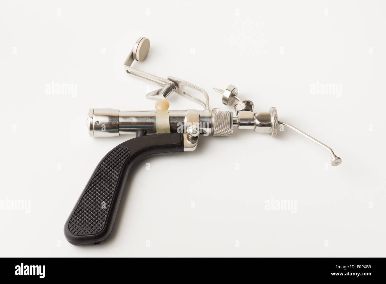 the rare device which is used without needle for carrying out inoculations and injection Stock Photo