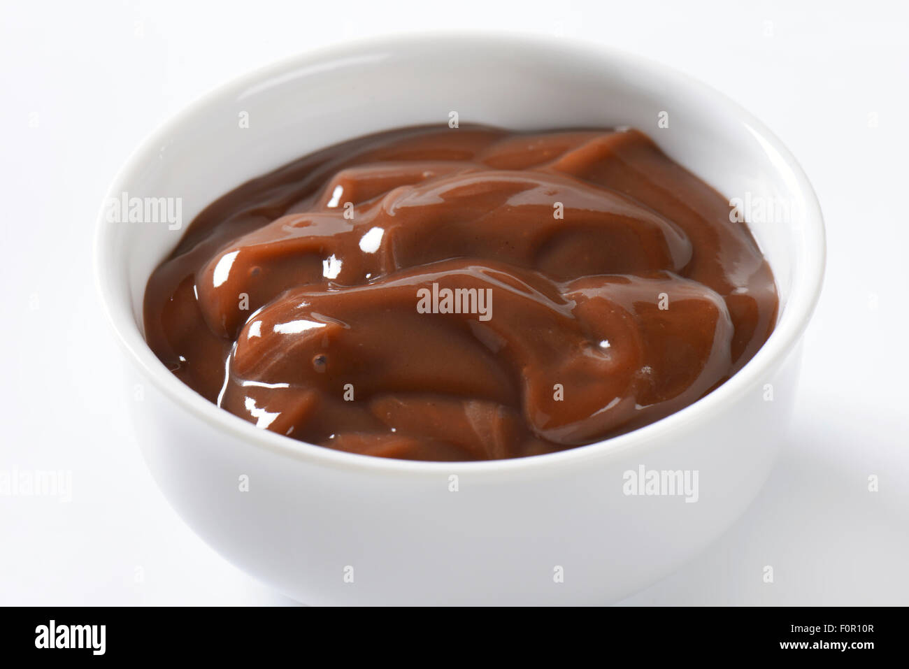 bowl of chocolate pudding Stock Photo Alamy