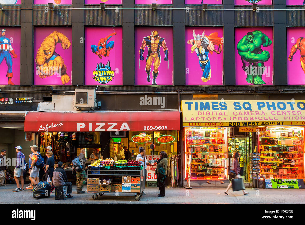 New York City, shopping street Stock Photo