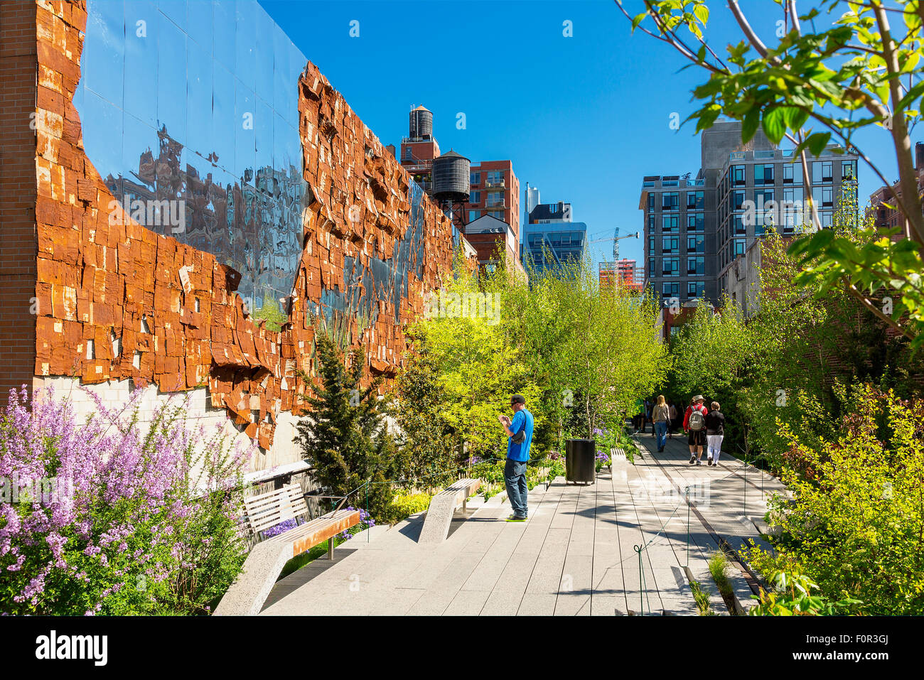High Line Public Park, New York City Stock Photo