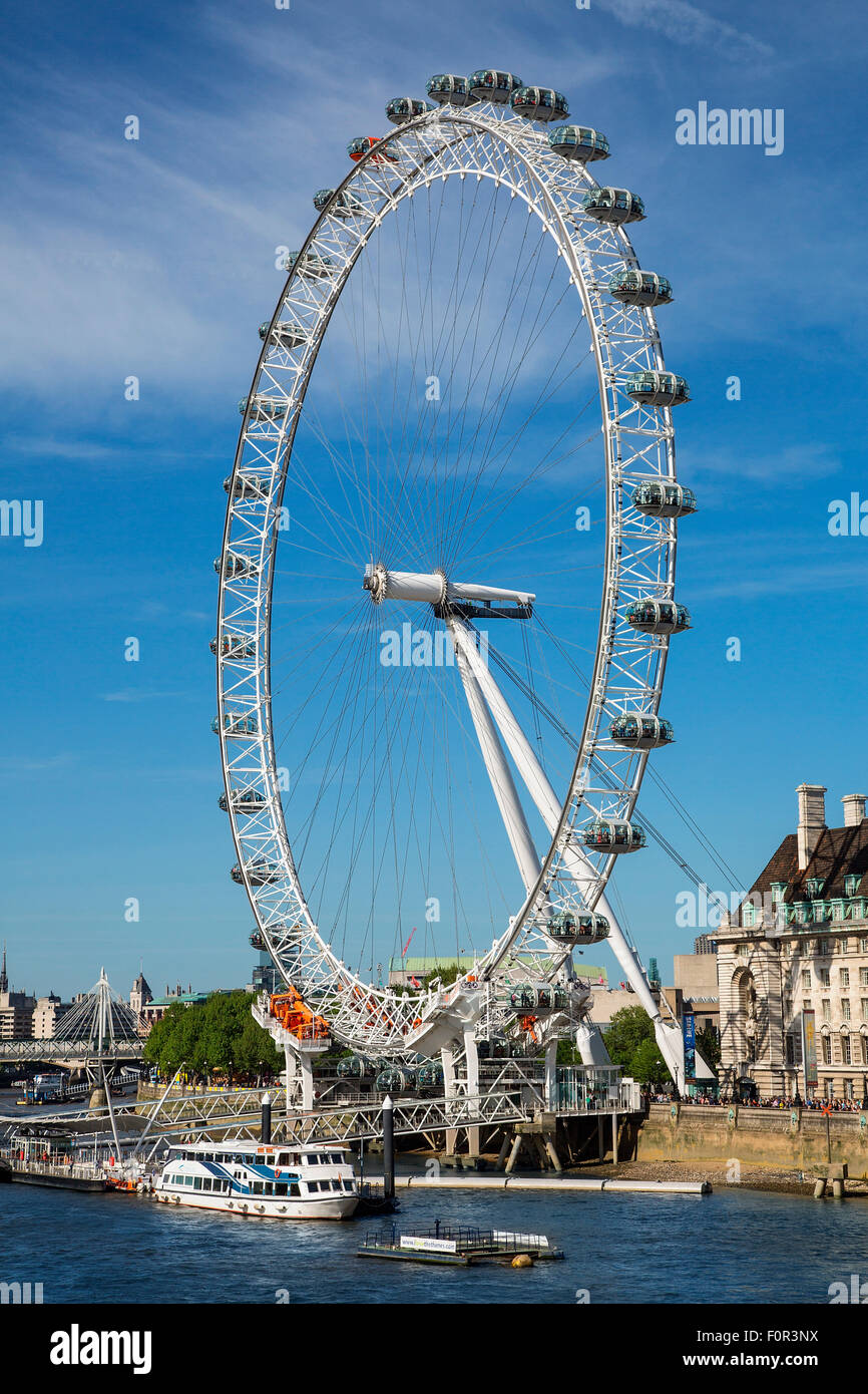 London, Millennium Wheel Stock Photo