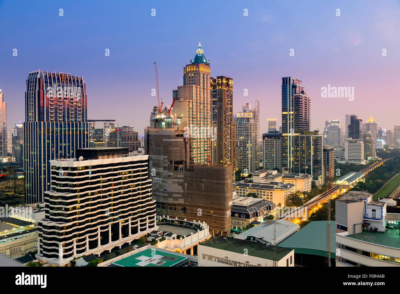 Thailand, Bangkok Skyline Stock Photo