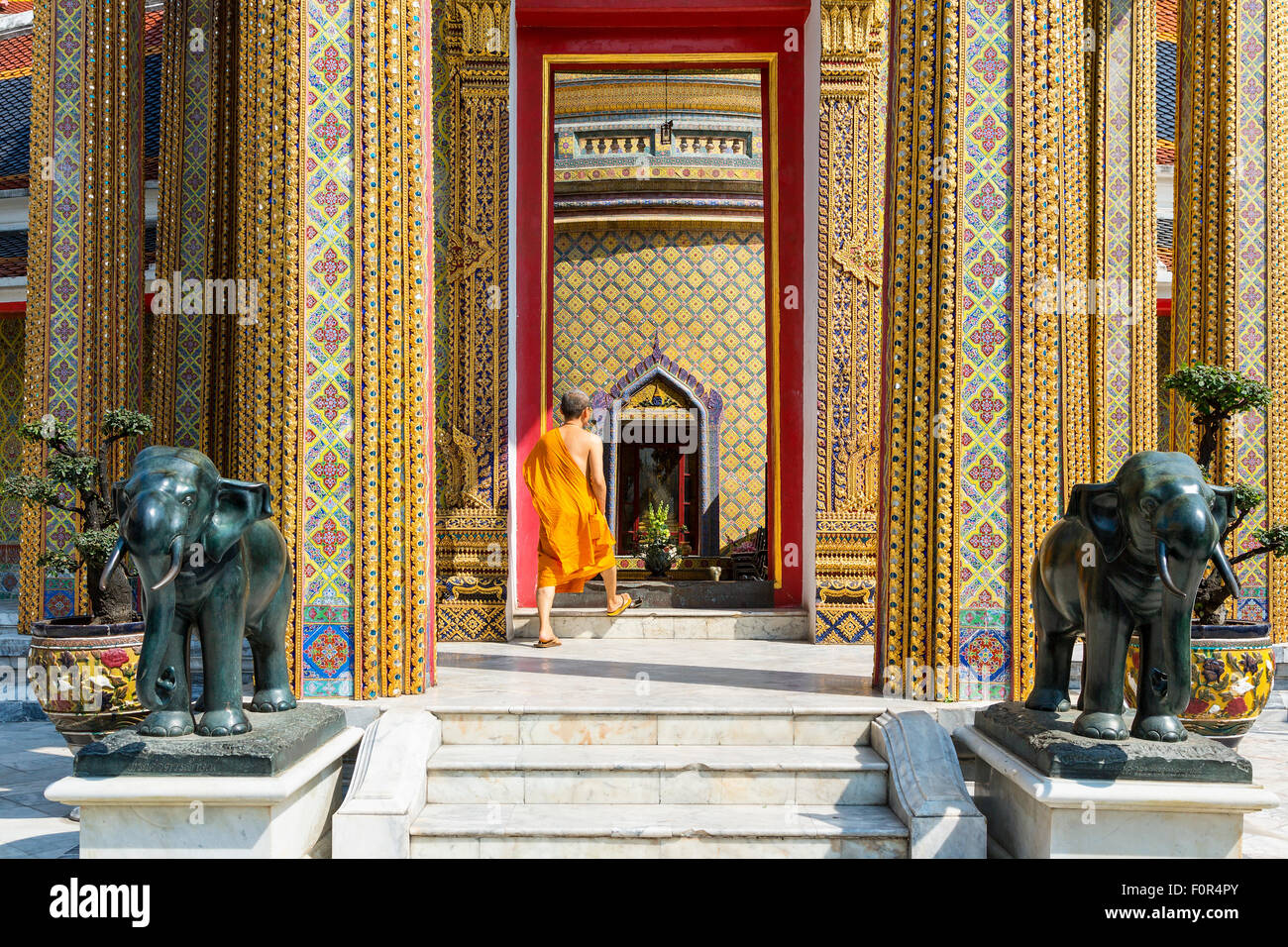 Thailand, Bangkok, Wat Ratchabophit Stock Photo