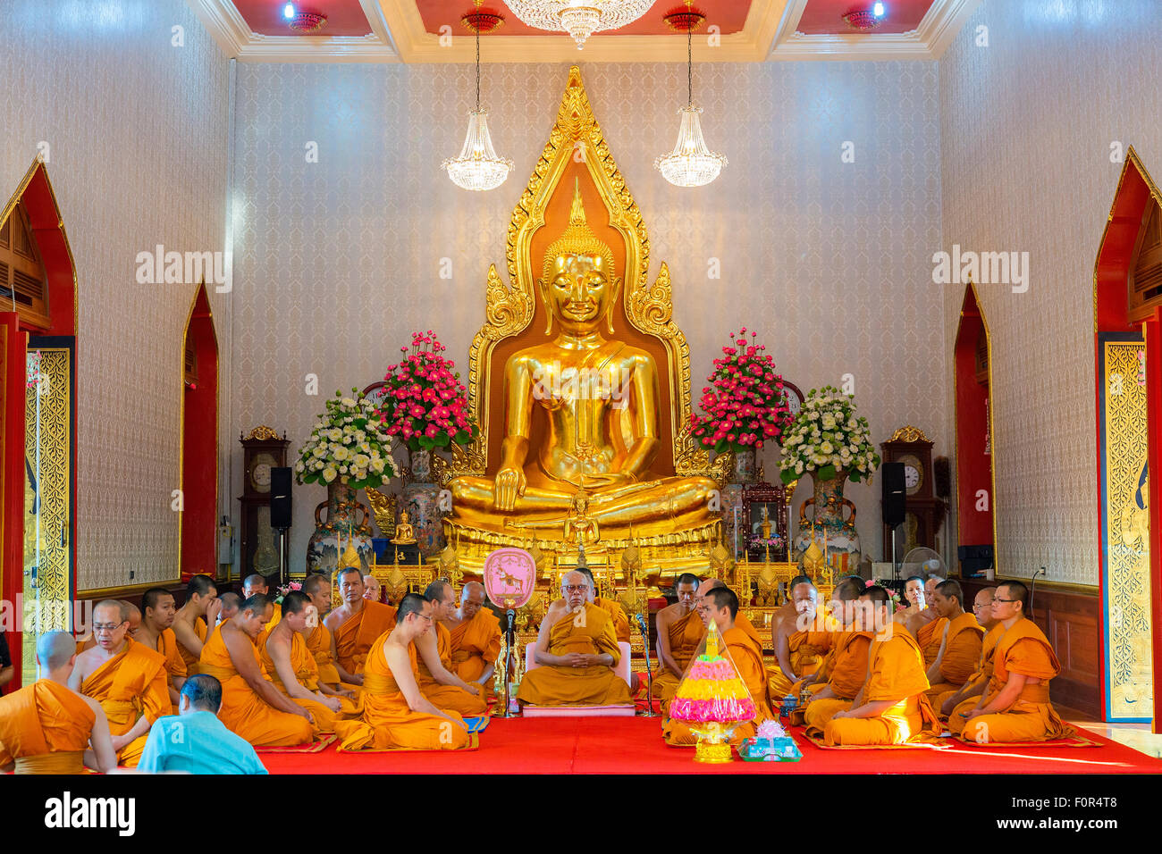 Thailand, Bangkok, Wat Traimit, Temple of the Golden Buddha Stock Photo