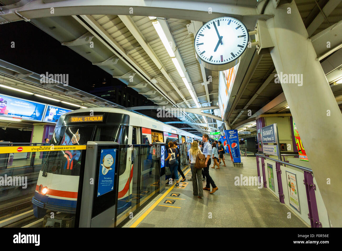 Thailand, Bangkok, BTS Train Stock Photo
