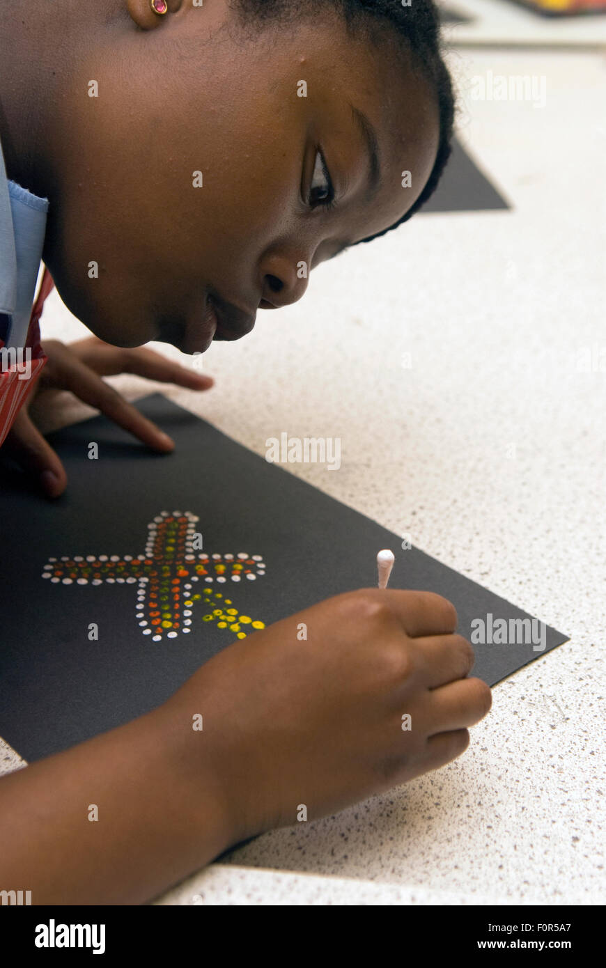 Secondary school pupil in art class, Surrey, UK Stock Photo - Alamy