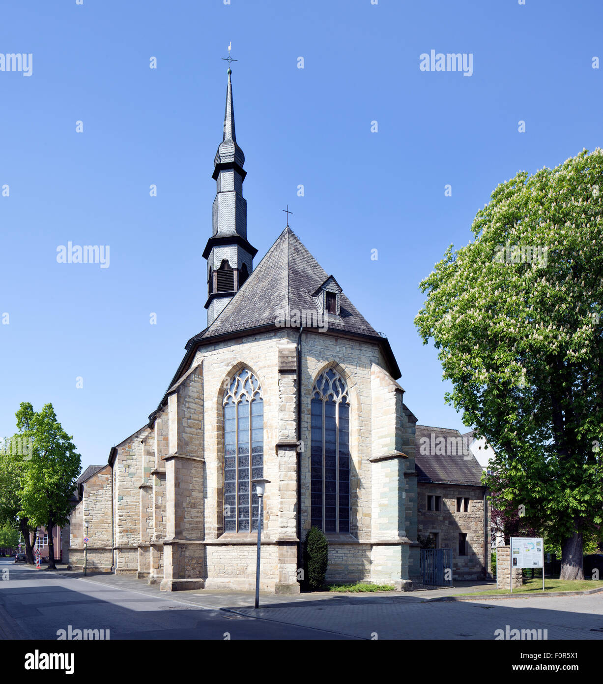 Catholic parish church of St. Agnes, Hamm, Westphalia, North Rhine-Westphalia, Germany Stock Photo