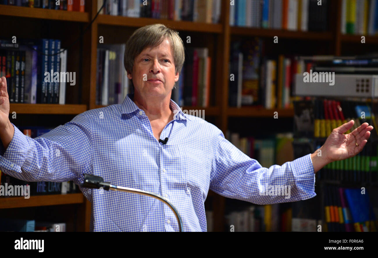 Dave Barry greets fans and signs copies of his book