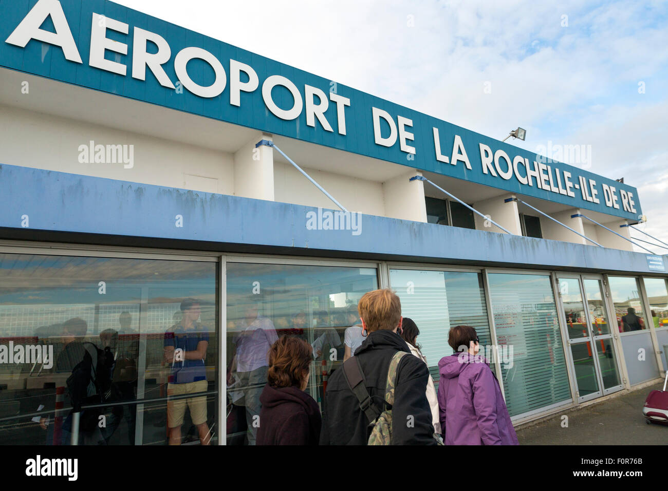 Terminal facilities at La Rochelle Ile de Re airport, France Stock