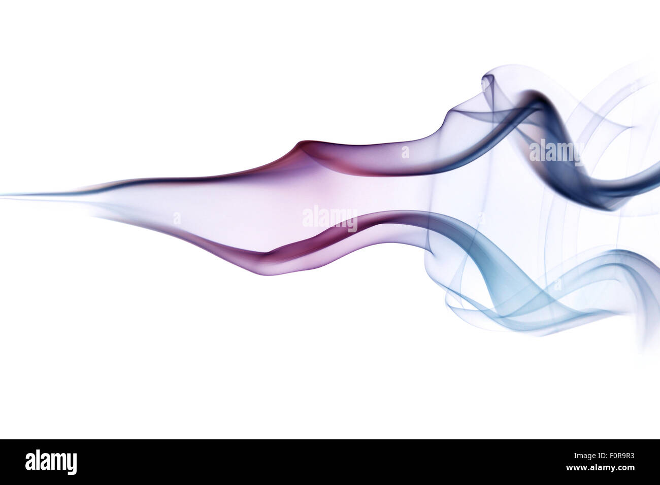 Swirling multicolored smoke Stock Photo