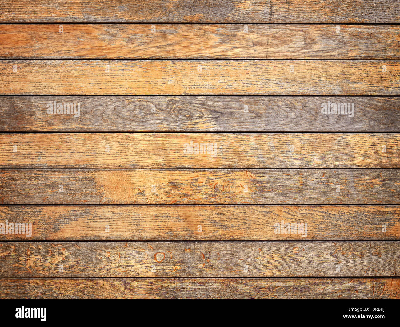 Close up shot of natural wooden textured background with grain texture and a warm feel. The file has copy space for the designer Stock Photo
