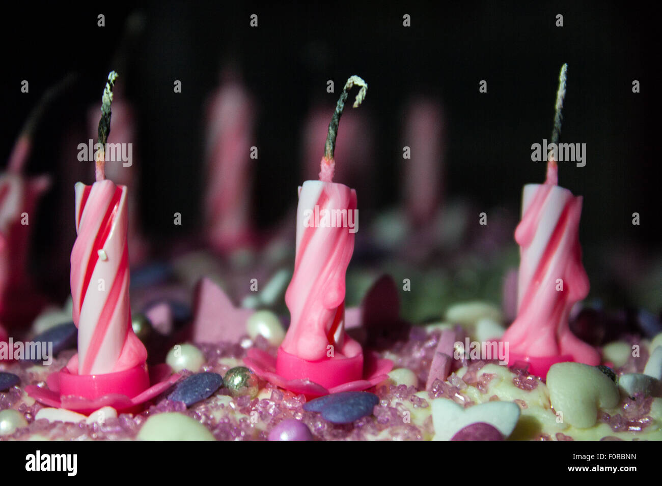 Girl blown out candles hires stock photography and images Alamy