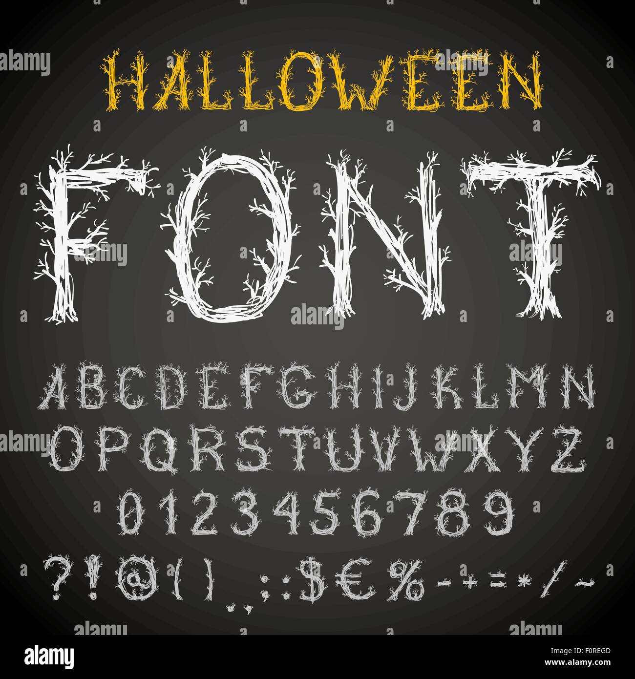 Scary title Stock Vector Images Alamy