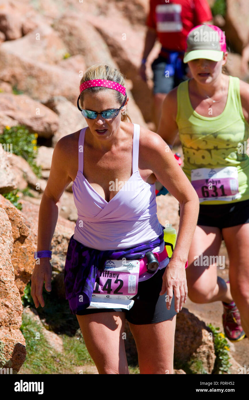 2015 Pikes Peak Ascent Stock Photo