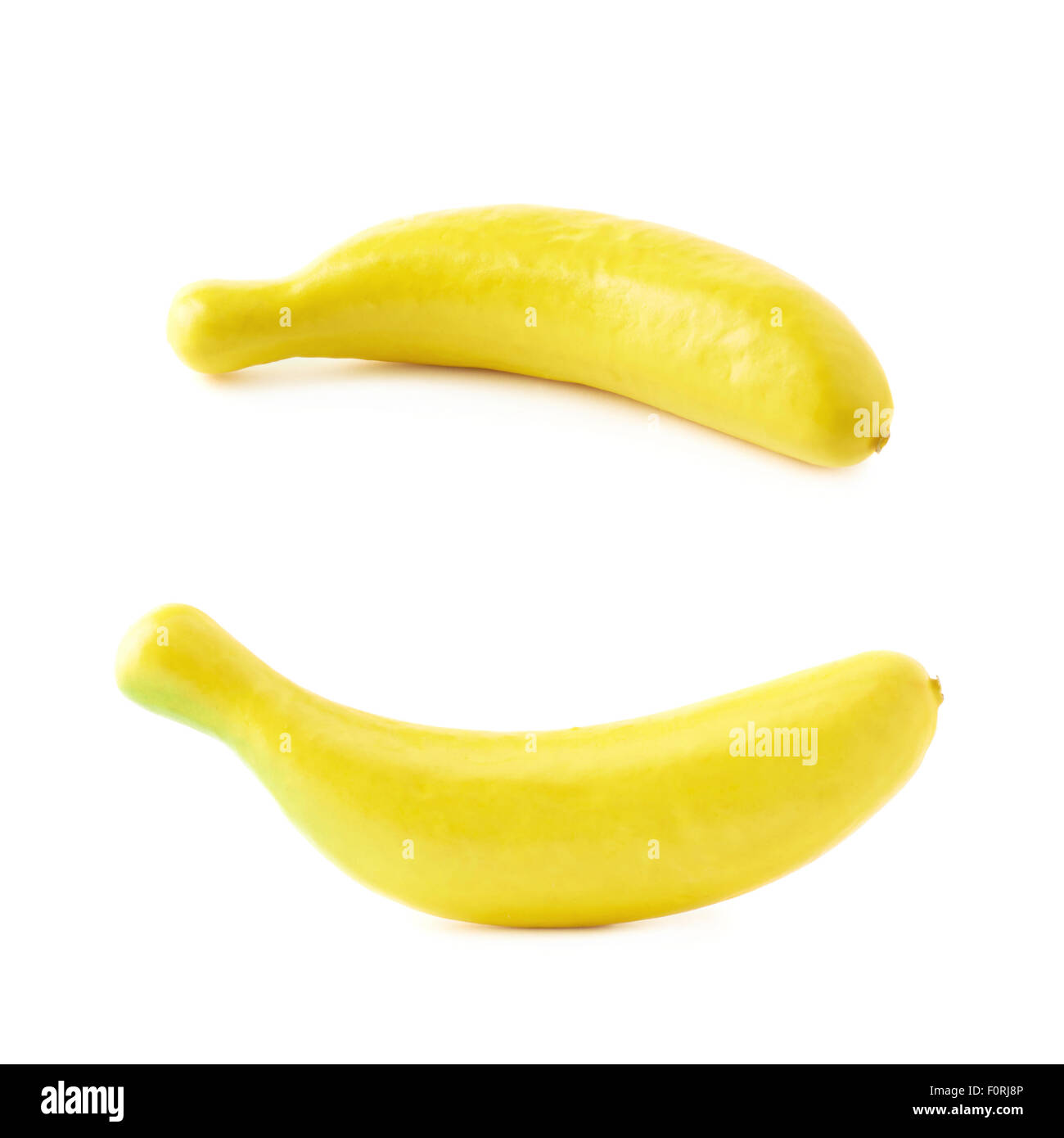 Banana artificial plastic decoration isolated Stock Photo Alamy